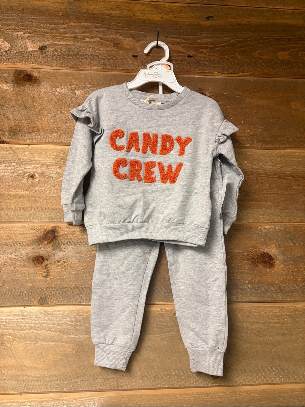 Jessica Simpson NWT Halloween Candy Crew 2 Piece Set Outfit Ruffle Toddler 2T